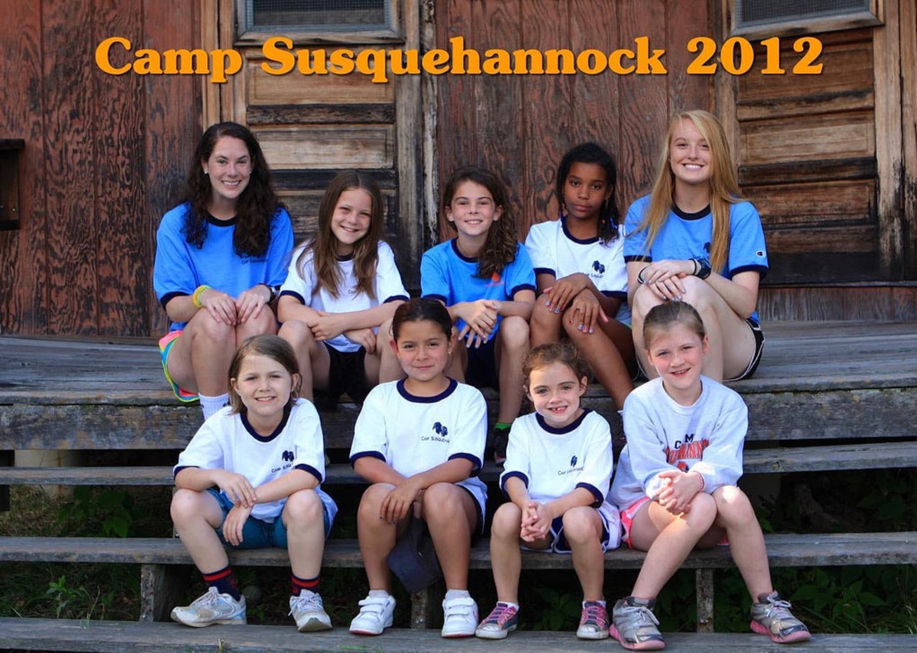 A Camp Susquehannock camper group photo from the summer of 2012