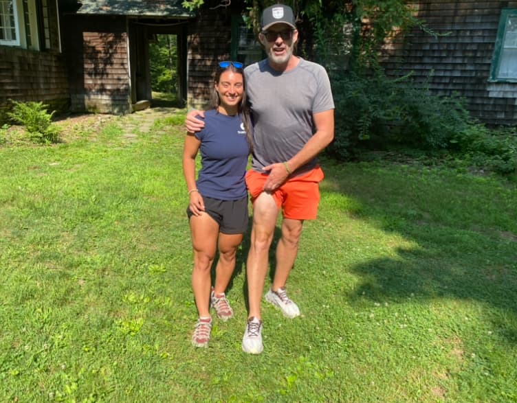 Conor Twomey at Camp Susquehannock with a fellow staff member