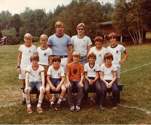 Jim McDaniel as a counselor at Camp Susquehannock, 1977