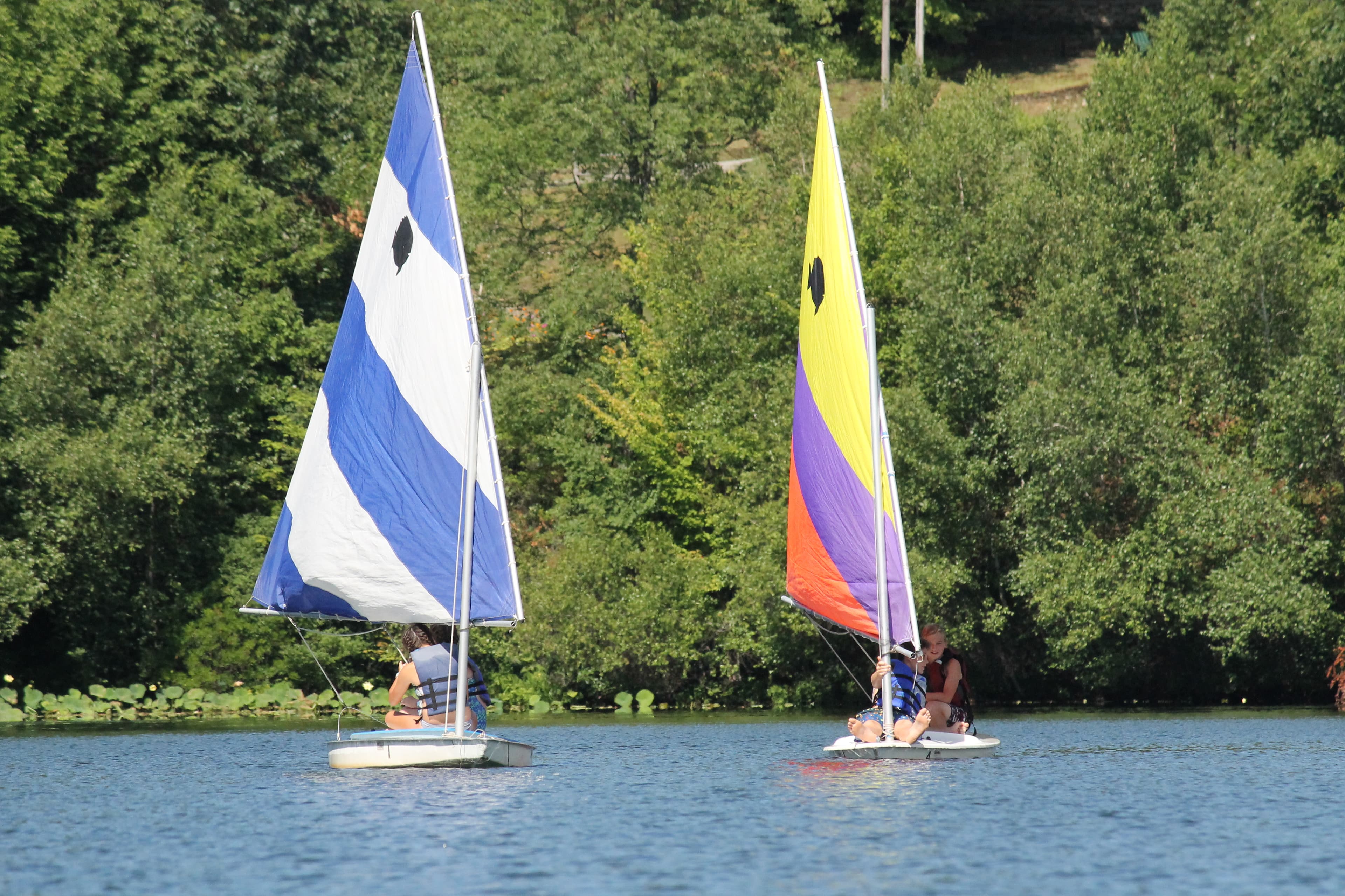 Sailing activities at Camp Susquehannock