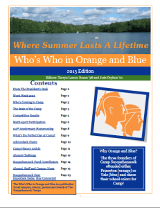 2015 Who's Who Newsletter Cover