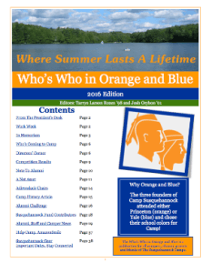 2016 Who's Who Newsletter Cover