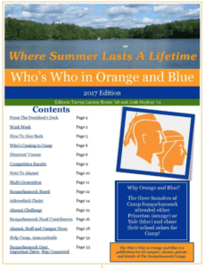 2017 Who's Who Newsletter Cover
