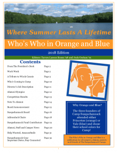 2018 Who's Who Newsletter Cover